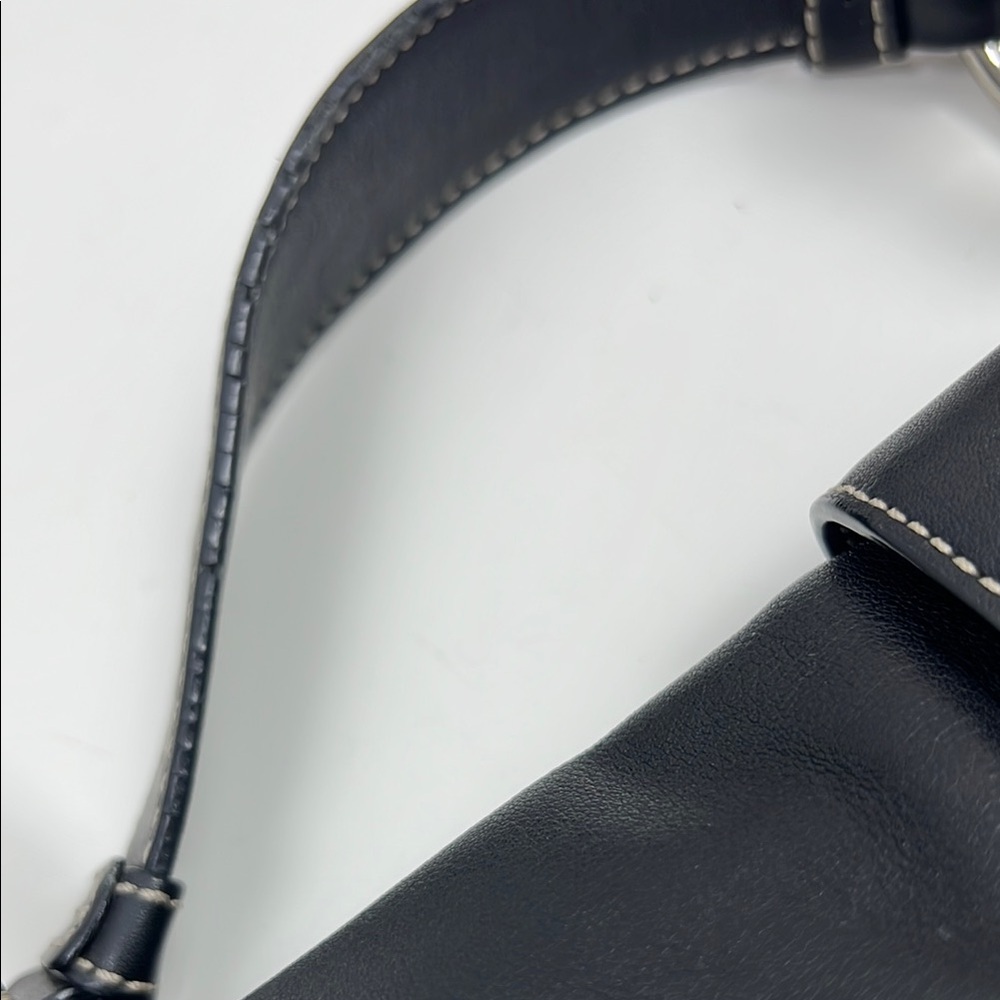 Coach Y2K Soho Buttery Soft Double Pocket Buckle Hobo Shoulder Bag Black 3653 - Picture 13 of 15